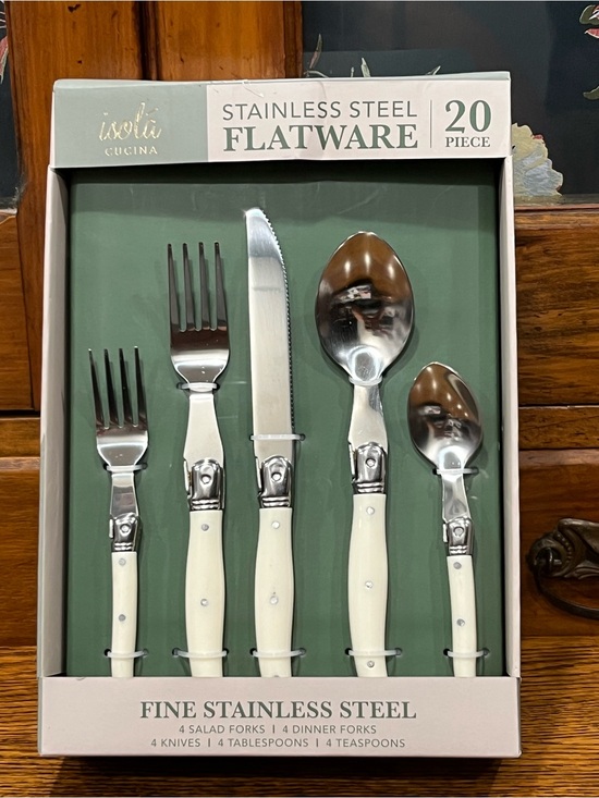 Isola Cucina Other - New Isola Cucina 20-Piece Stainless Steel Flatware Set – Service for 4
